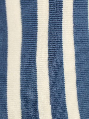 Lucinda Wide Neck Stripes Knit Top
