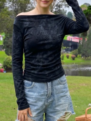 JR PG Beyoutiful Washed Black Tee