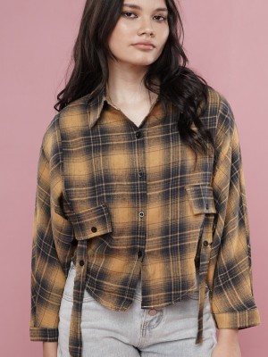 Checkered Flap Pocker Shirt