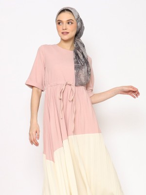 ANF Bottom Pleats Panel Color Dress