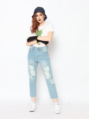 TM RIPPED VINTAGE DENIM JEANS 