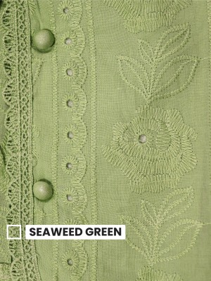 EID4 Eyelet Green White Shirt