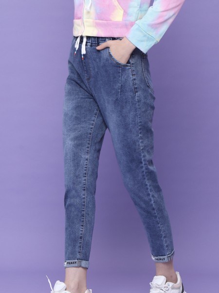 Ankle Folded Easy Peasy Denim Pants - J 