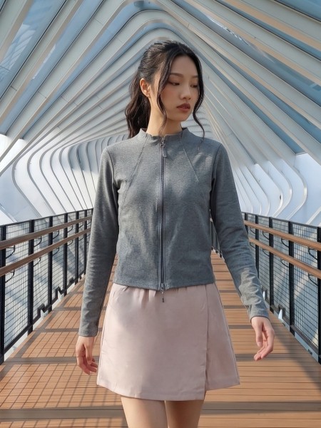 JR NRC Collarless Zip Up Jacket