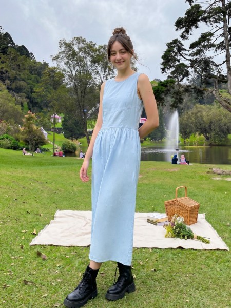 PG Maxi Poplin Dress