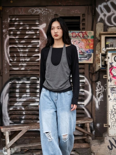 JR NRC Off Shouder And Halter Combi Tee