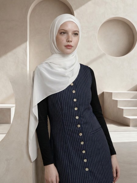 EID Gina Linen Stripes Tunic Dress