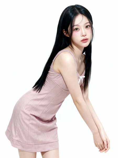 Layla A Line Dress With Ribbon