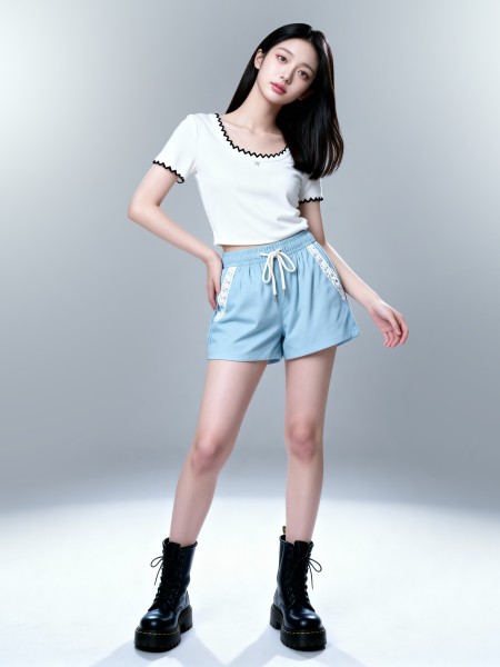 CORE Ribbon Acc Roundneck Outline Tee