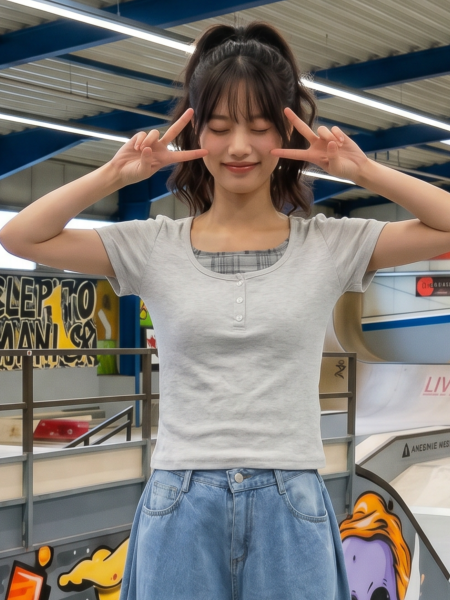 JR NRC Checkered Sheer Inner Layer Tee