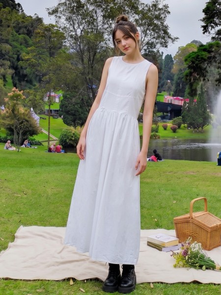 PG Maxi Poplin Dress