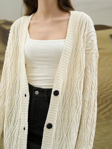 EID4 Oversize Warm Knit Cardigan