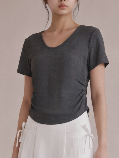 JR CORE Side Gather Tee