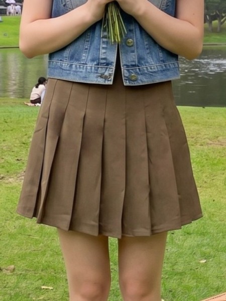 JR CORE PG Quinn Pleats Elastic Waist Skort RO1
