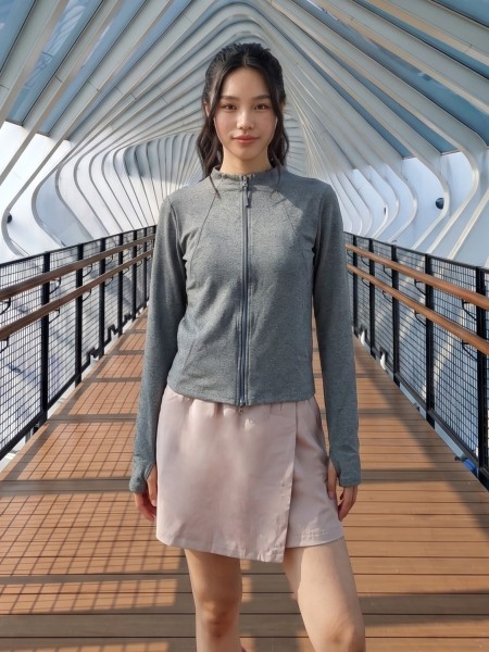 JR NRC Collarless Zip Up Jacket
