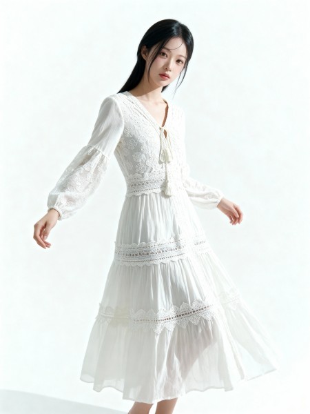 ELITE Embroidery Eyelet Valkeri Maxi Dress RO2