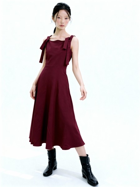 Zohara Wave Neckline Dress