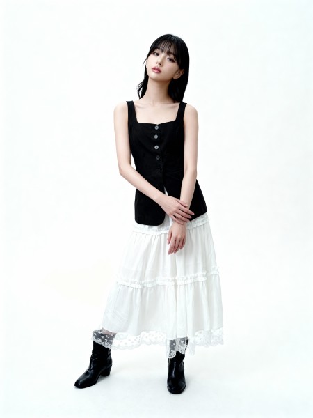 Square Low Neck Tunic Top