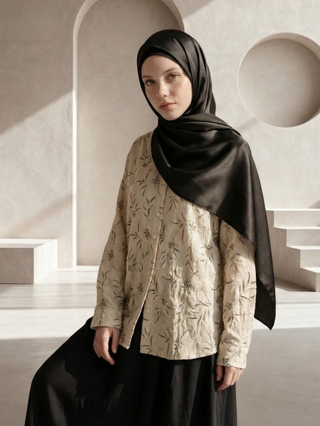 EID Elastic Waist Loose Rayon Skirt