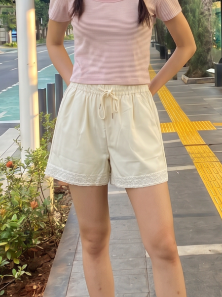 JR CORE NRC Lace Edge Casual Short