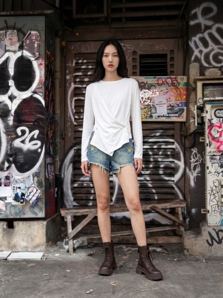 JR NRC Crew Neck Long Sleeves Tee