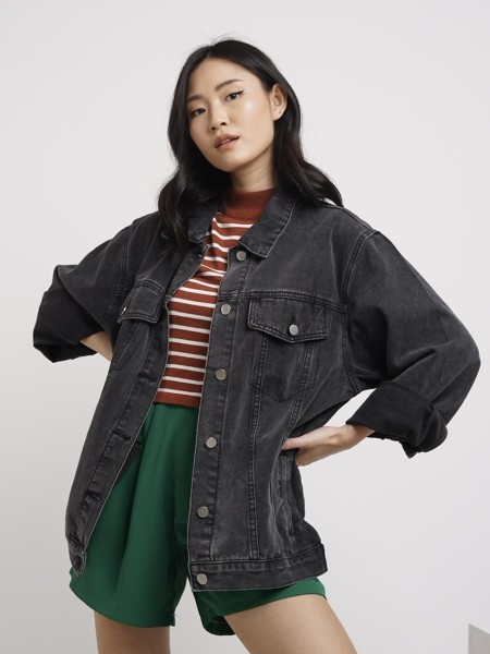 MSK Walkman Black Denim Jacket