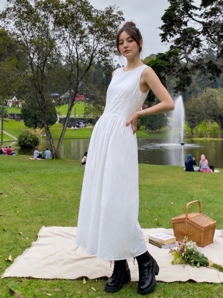 PG Maxi Poplin Dress