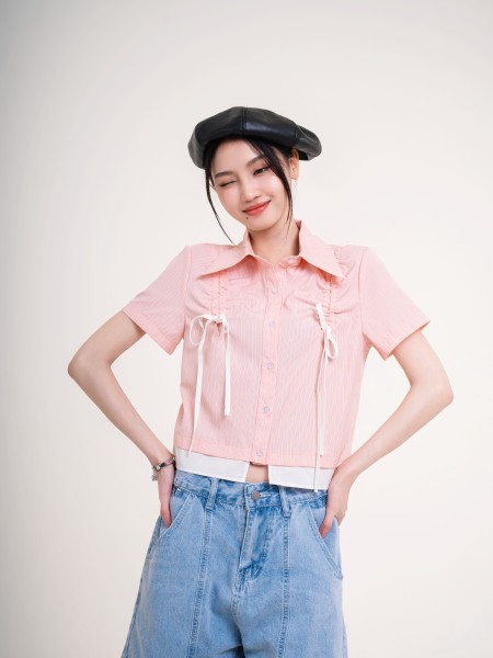 DITOX Front Drawstring Shirt