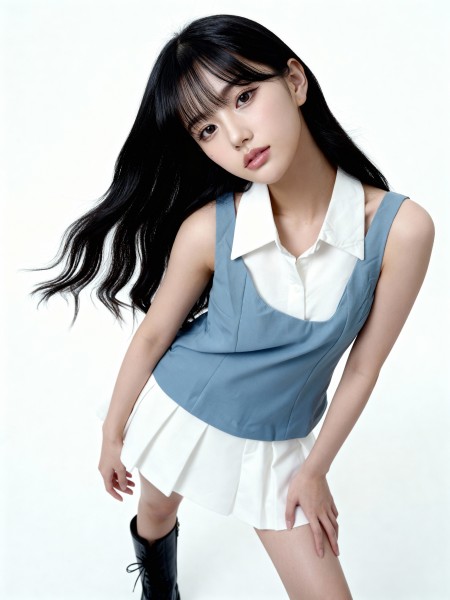 Detachable Collar With Low Neck Top