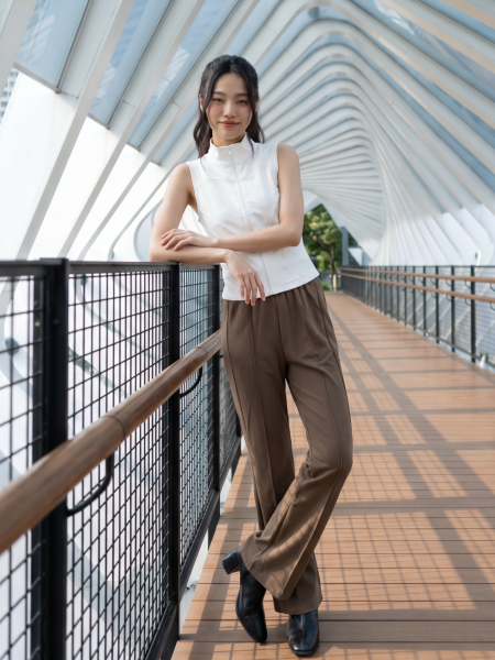 NRC High Waist Flare Elastic Pants