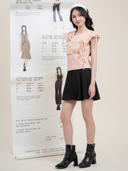 SMARTEN RIBBON BUTTON SHIRT