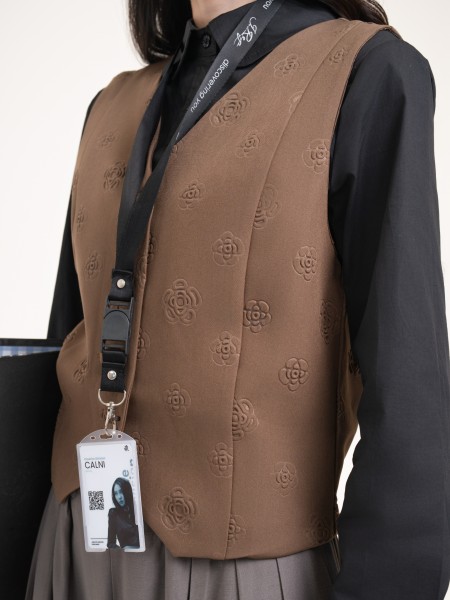 SMARTEN ROSE EMBOSS VEST