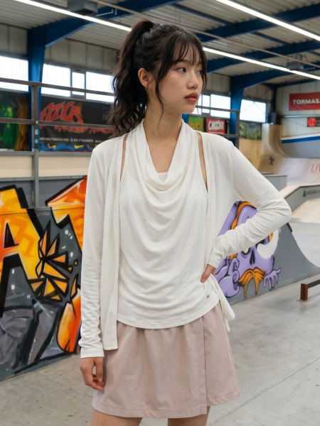 JR NRC Face Inner High Neck And Cardigan