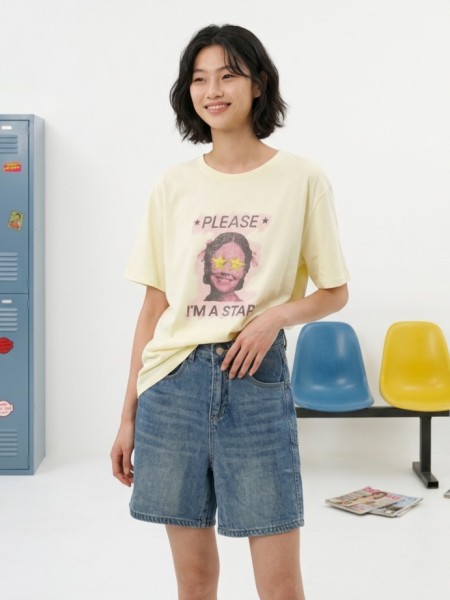 JR CORE NRC 'Please I'm a Star' Oversize Tee
