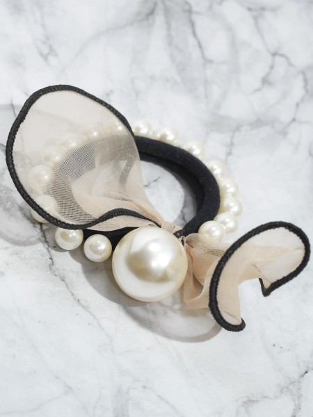 Big Pearl Tulle hair tie