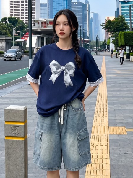 NRC Denim Bermudas Cargo