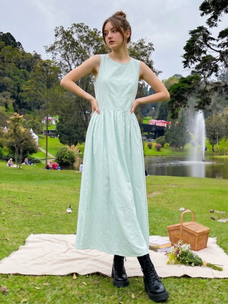 PG Maxi Poplin Dress