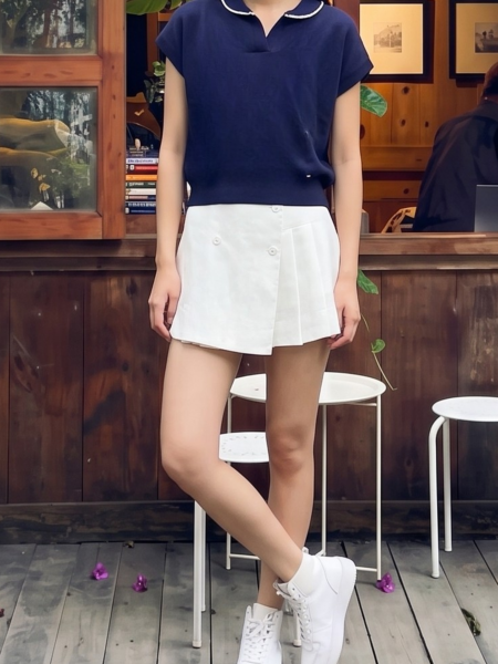 JR CORE PG Overlap Pleats Skort