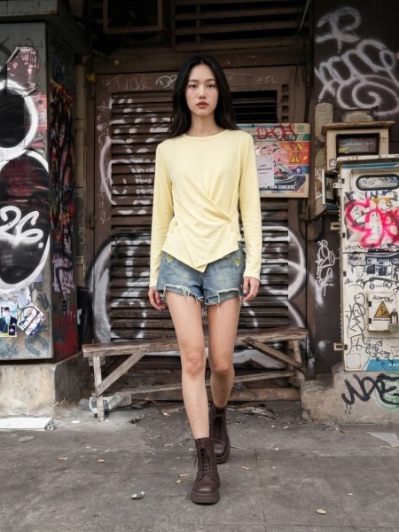 JR NRC Crew Neck Long Sleeves Tee