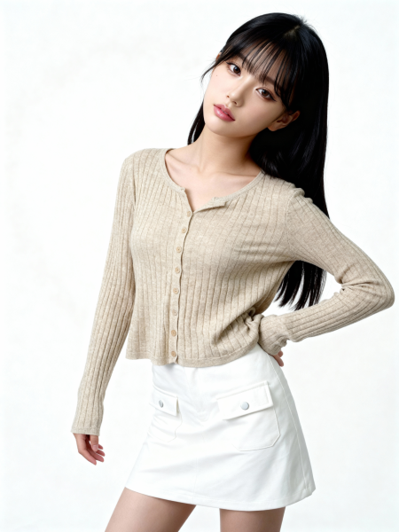 JR Suede Double Front Pocket Skort RO1