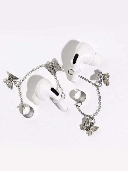 Airpods Butterfly Silver Color Earhatch