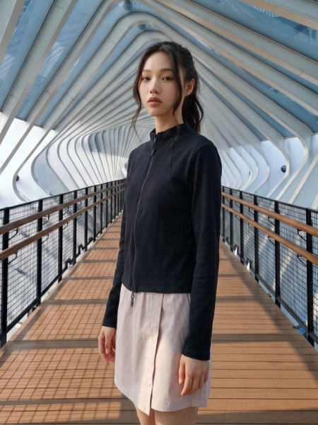 JR NRC Collarless Zip Up Jacket