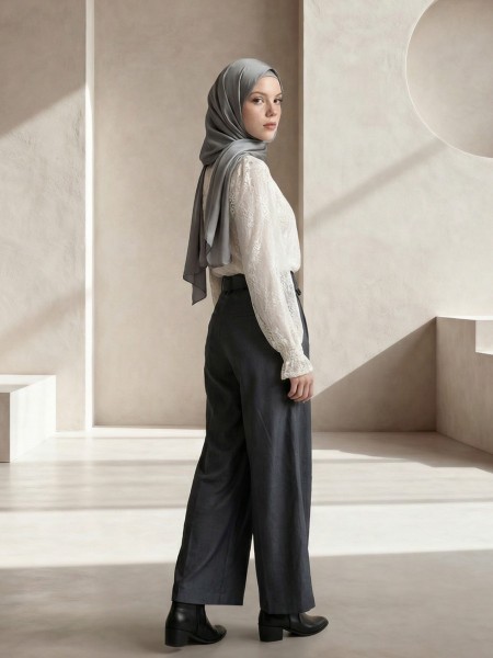 EID High Neck Lace Inner Top