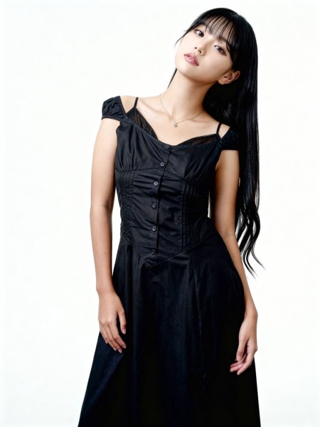 ELITE Inner Lace Bridget Long Split Dress