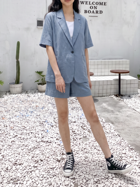 PG 2pcs Set Blazer And Short