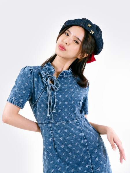 ELITE CNY Denim Oriental Dress RO1