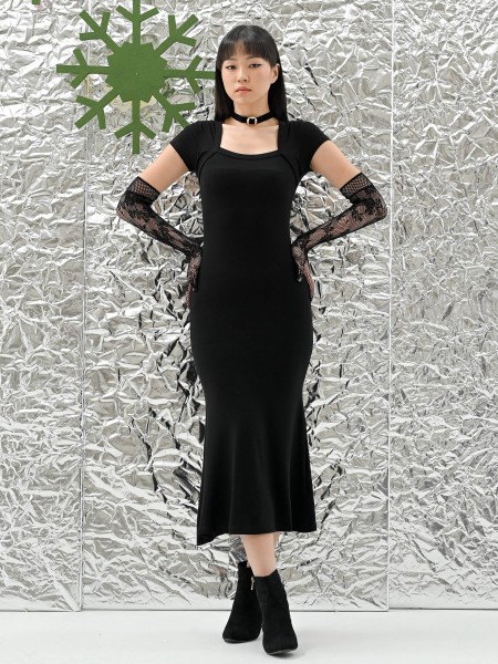 FELIZ23 Black Eira Dress