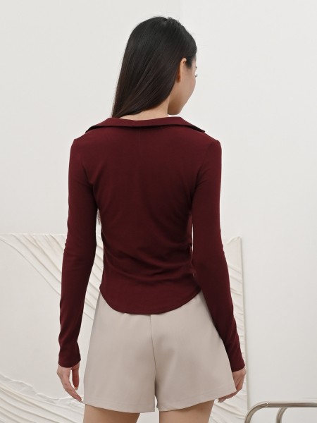 CORE DITOX Collar Long Sleeves Tee