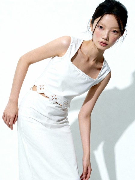 Jolly 2 pcs Set Laser Cut Top and Skirt