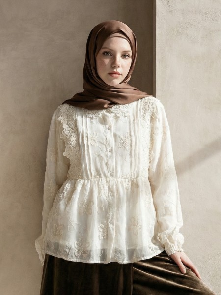 EID Rose Embroidery Shirt